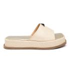 Tamanco Feminino Flatform Plataforma 23413 Rafia Natural