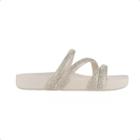 Tamanco Feminino Papete Zaxy Branco Strass