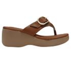 Tamanco Feminino Softli Fivela Decorativa e Salto Flatform