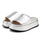 Tamanco Flatform Feminino Plataforma 5300 Floter Prata