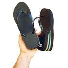 Tamanco High Fashion Estilo Havaianas Novas Cores Plataforma 6cm