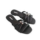 Tamanco rasteira feminino akazzo - 2822l