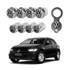 Tampa Bico Válvula Antifurto Pneu Vw Volkswagen Capa Cromado - ANTI FURTO VOLKSWAGEN VW