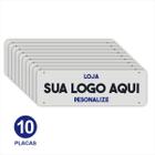 Tampa de Placa de Carro Personalizada Sua Logo PVC 1mm