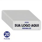 Tampa de Placa de Carro Personalizada Sua Logo PVC 1mm