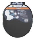 Tampa De Vaso Sanitário Almofadado Universal Oval Preto - Alumasa