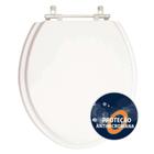 Tampa de Vaso Sanitário Poliéster Antimicrobiano Fiori Branco para bacia Fiori - Pontto Lavabo