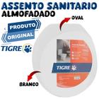 tampa de vaso Suavit almofadado branco tigre macio acento sanitario almofadado oval universal