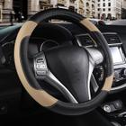 Tampa de volante de carro szttswamp Leather Beige