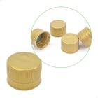 Tampa Lacre OURO R28mm, (100un) Tampa para Garrafa Rosca 28mm, Tampa com Vedante Perfil Alto - ACETPLACE