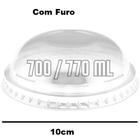 Tampas Bolha Com e Sem Furo 770ml Cristalcopo 30un