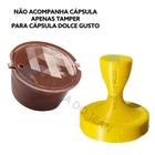 Tamper Socador Cápsula Dolce Gusto Reutilizável Café Amarelo - Designjean