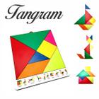 Tangram Jogo Madeira Brinquedo Educativo Escolar Pedagógico