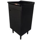 Tanque de lavanderia 22L com Gabinete Premium Black 46cm