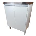 Tanque de lavanderia Inox 35L Com Gabinete MDF 63cm
