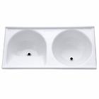 Tanque Duplo em Mármofibra 112cmx53cm DVG Decoralita