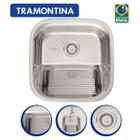 Tanque encaixe tramotina aço inox polido 40x40cm hera 23l com válvula - TRAMONTINA