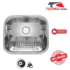 Tanque Inox 40x34 Esfregador Square Polido Alto Brilho - Tecnocuba