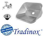 Tanque Inox 40x40x22 (AÇO 304) - (ORIGINAL) TRADINOX - com torneira Rainha + válvula