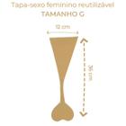 Tapa-Sexo Feminino Reutilizável Cor CANELA - Figurino shop