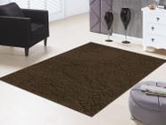 Tapete 2,00 por 2,50 quarto sala pousada chalé loja casa silky não risca piso pelo macio decorativo-sl02-chocolate - Lancer