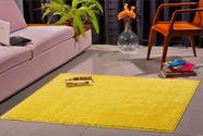 Tapete 200x250 luxo oasis toque macio 100% antiderrapante pousada sala quarto sala de reunião loja-amarelo-canario