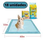 Tapete Absorvente 18 Unidades 60x55cm 6 Camadas C/ Gel - Mecpet