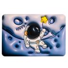 Tapete Absorvente Antiderrapante Astronauta Foguete Space 3D