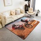 Tapete Area jejeloiu Dirt Bike 150x200cm antiderrapante para decoração de casa