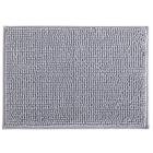 Tapete Banheiro Bolinha Microfibra Antiderrapante 40 x 60 cm - CINZA ESCURO