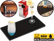 Tapete Barmat 30x15cm Bar Mat Porta Copos Escorredor Drinks Clink CK4880