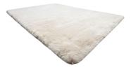 Tapete Beira De Cama Pele De Coelho Branco 0,50 X 1,00