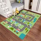 Tapete Belga Infantil Kids 100cm X 140cm Quarto Playground Anti derrapante