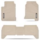 Tapete Borracha 3 Peças Borracha Bege Hilux Sw4 2012-2015