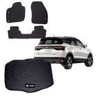 Tapete Borracha T-cross Com Traseiro Interiço E Porta-malas