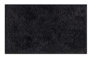 Tapete capacho 0,50 por 0,80 tapetinho silky pelo curto macio quarto sala recepção entrada de porta-sl04-preto