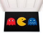 Tapete Capacho de Porta Decorativo Divertido Jogo Game Pacman