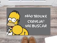 Tapete Capacho Decorativo Entrada Porta Sala Não trouxe cerveja Vá buscar