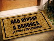 Tapete Capacho Emborrachado Personalizado Pet Cachorro 60x40 - Ouro