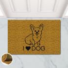 Tapete Capacho Love Dog Corgi Amo Cachorro 60x40 Rainha Port