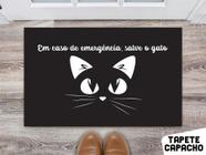 Tapete Capacho Personalizado Divertido Salve O Gato