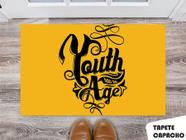 Tapete Capacho Personalizado Youth has na Age Amarelo