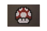 Tapete Capacho porta de entrada casa , Criativo Geek Mario Bros 1UP Mushroom 1/ 0,80 x 0,60 m
