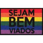 Tapete capacho seja bem viados lgbt 60x40cm