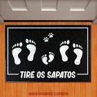 Tapete Capacho Tire Os Sapatos Pézinhos Criança Cachorro