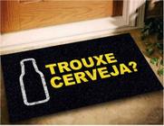 Tapete Capacho Trouxe Cerveja 60x40 - PRETO