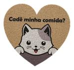 Tapete Capacho Vinil Pet Cat Cute 55cm X 60cm Kapazi