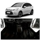 Tapete carpete vinil citroen c3 2012/2020 preto luxo fosco