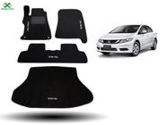 Tapete Civic 2016 Carpete Luxo Completo - Master Parts