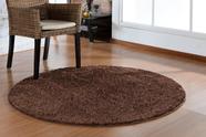 Tapete classic oasis antiderrapante redondo 1,00x1,00 pelo curto macio sala loja quarto boutique